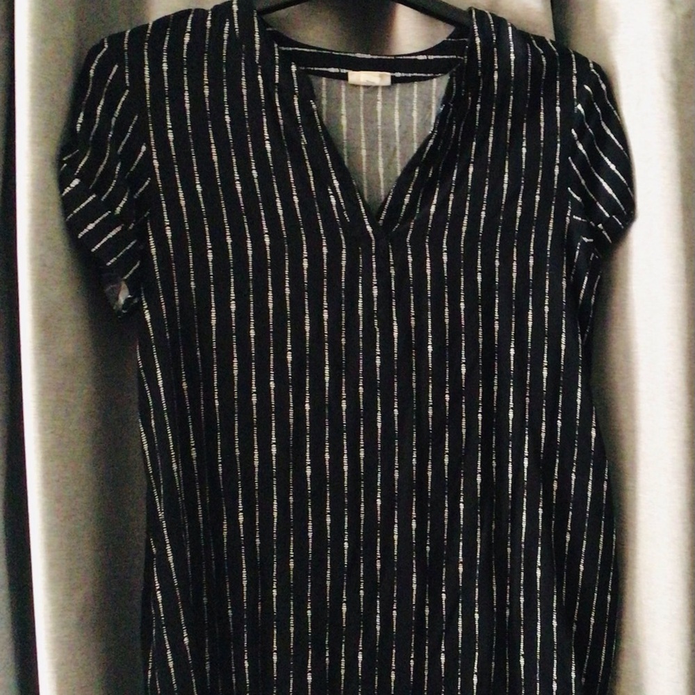 Black blouse Shirt dress